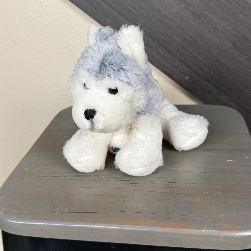Ganz Webkinz Husky HM1720 White Gray Dog Plush Stuffed Animal Retired